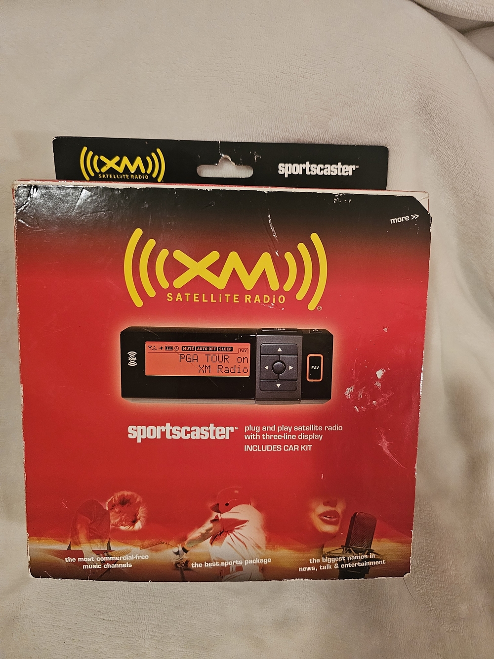 Sportscaster Portable Satellite Radio - Red